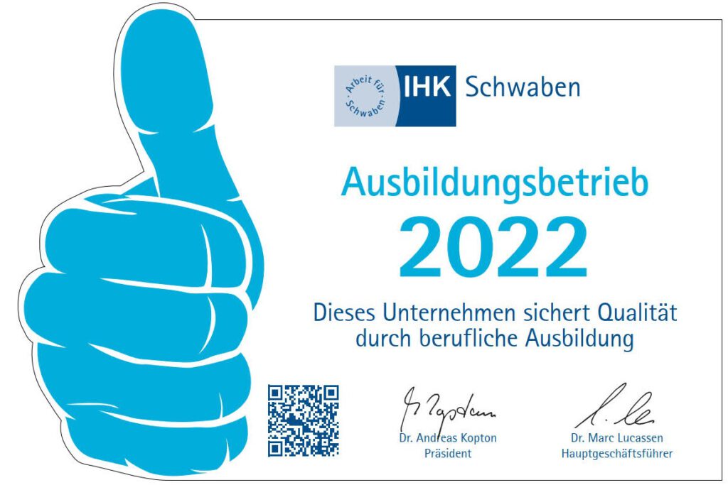 Ausbildungsbetrieb_2022 Pbu GmbH Kempten Ausbildungsbetrieb